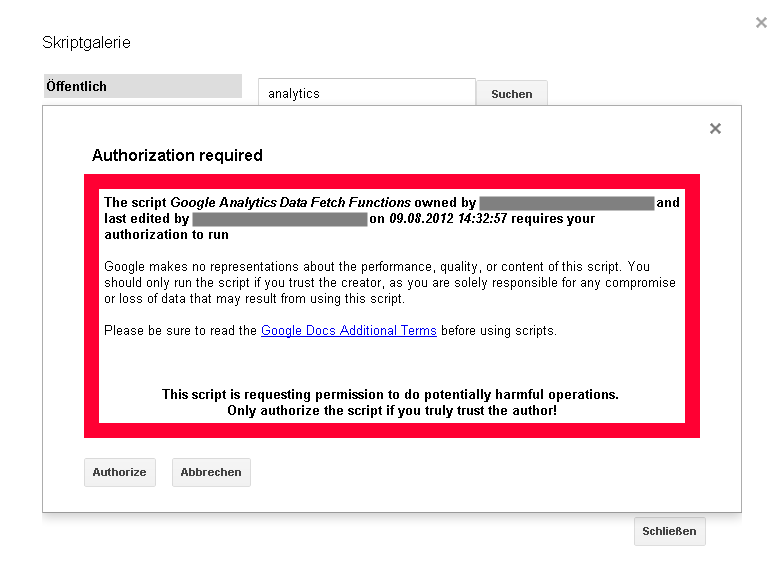 Google Analytics Daten in Google Docs per API importieren ...